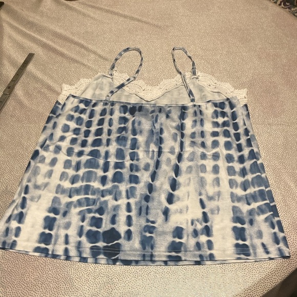 Tie Dye Contrast Lace Cami Top size M new without tag - Picture 11 of 14